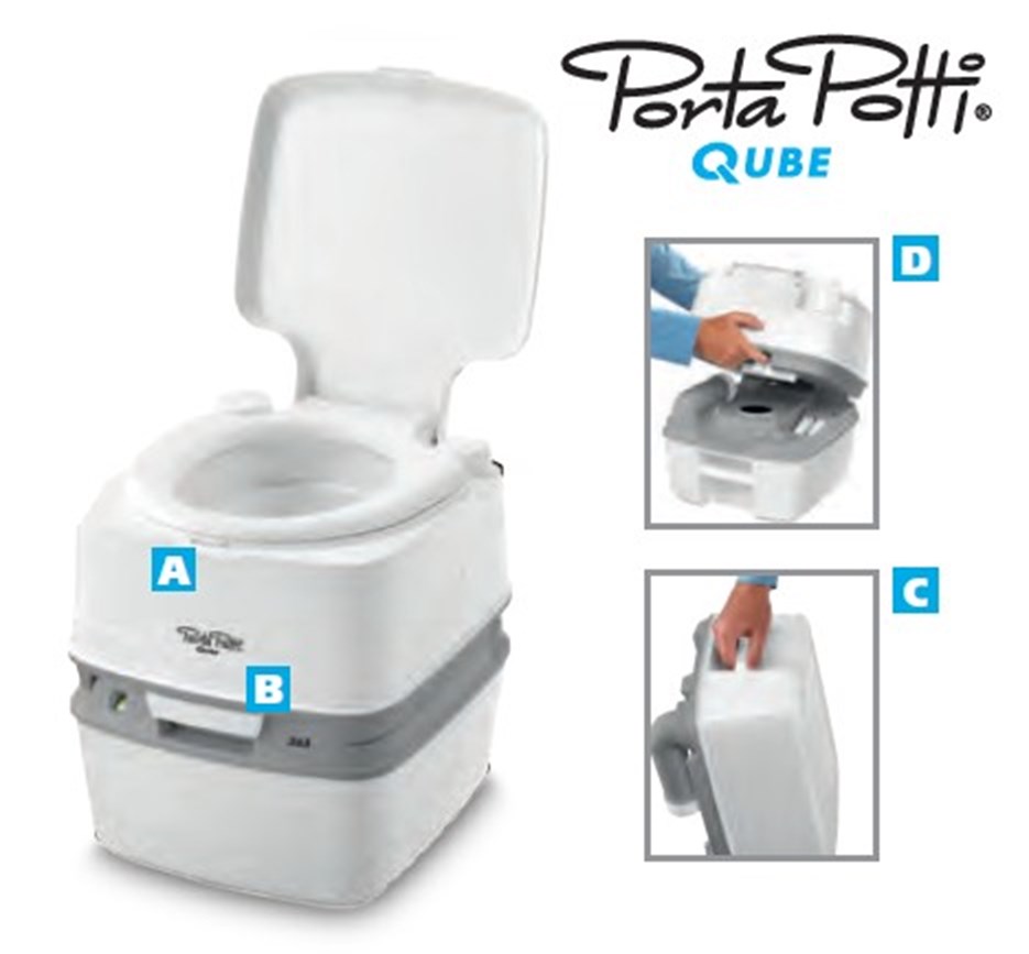PORTA POTTI QUBE 165 THETFORD 92806 Euro Accessoires Italia