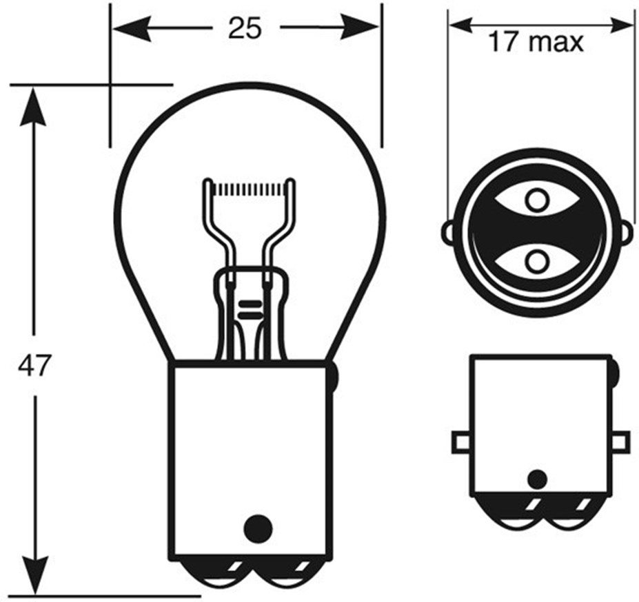 Spahn Lampadine A Incandescenza 6V 21W BA15s | Confezione 10 Pezzi Per Segnalazione Auto E Moto | Conforme DIN E ECE R37